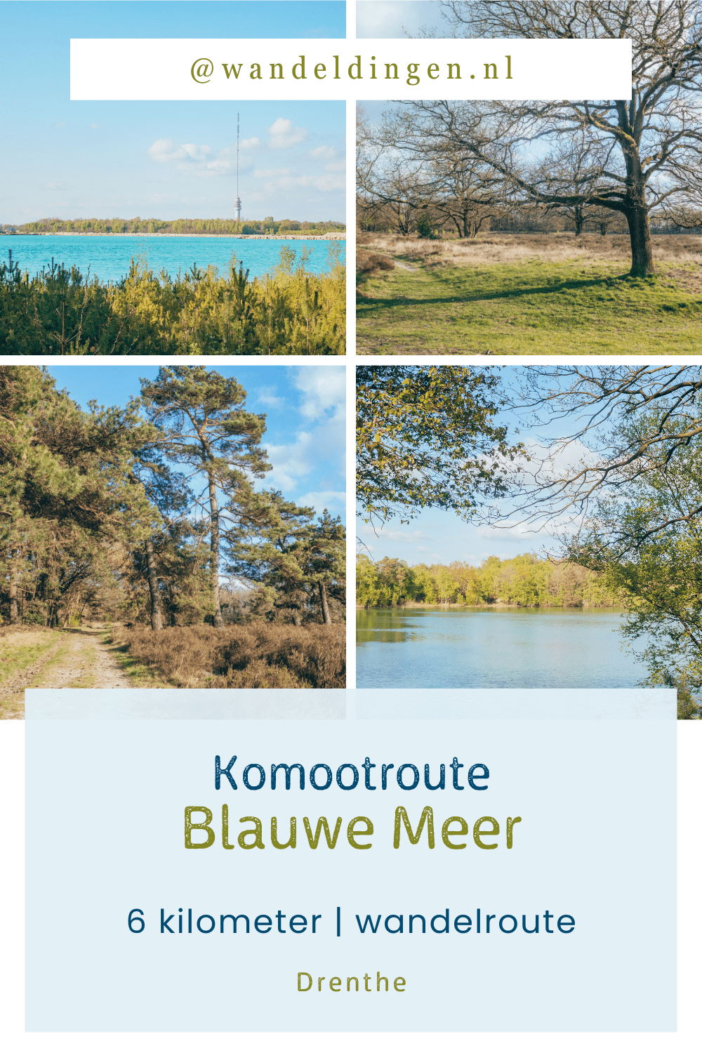 Komootroute Blauwe meer