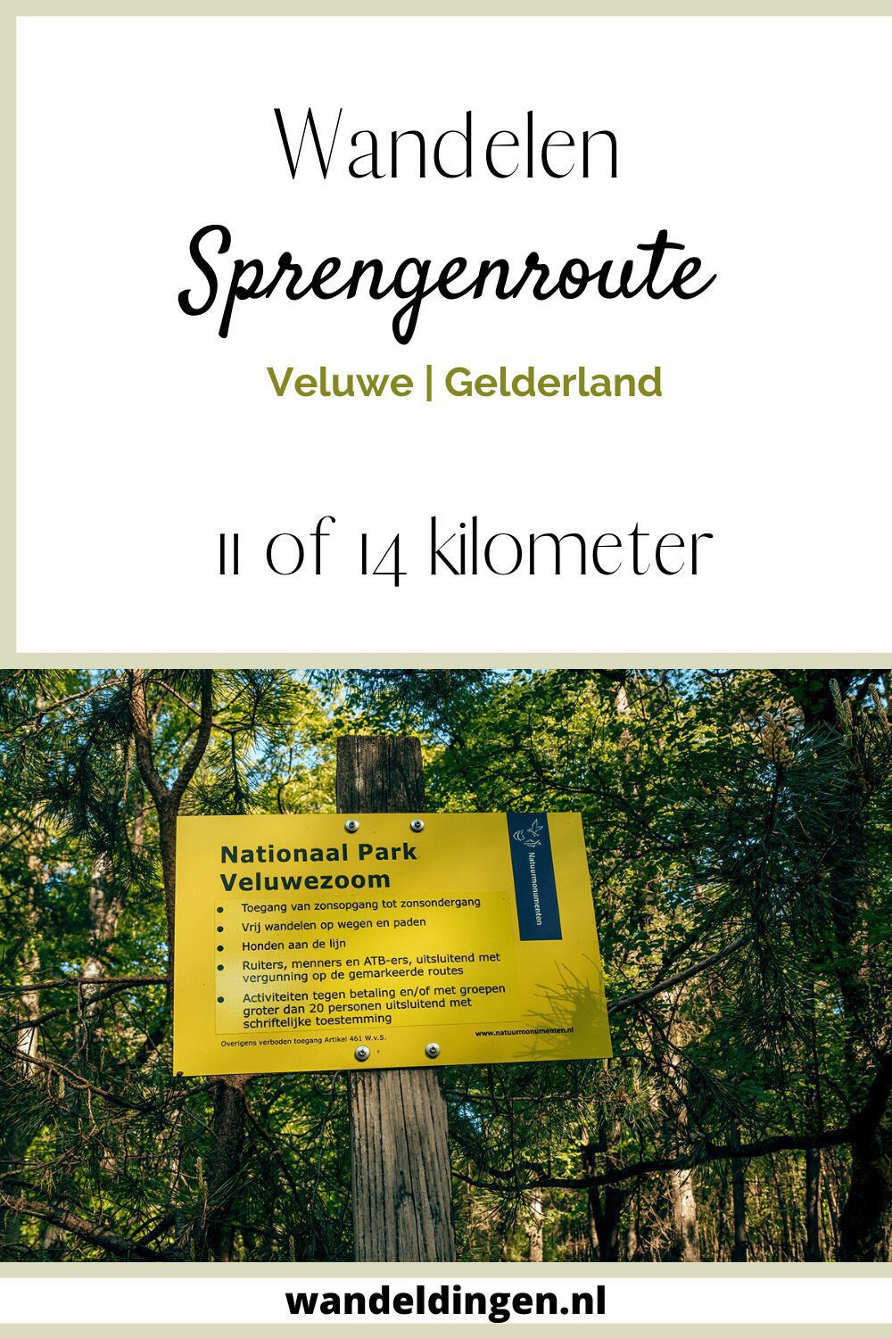 Sprengenroute Veluwe