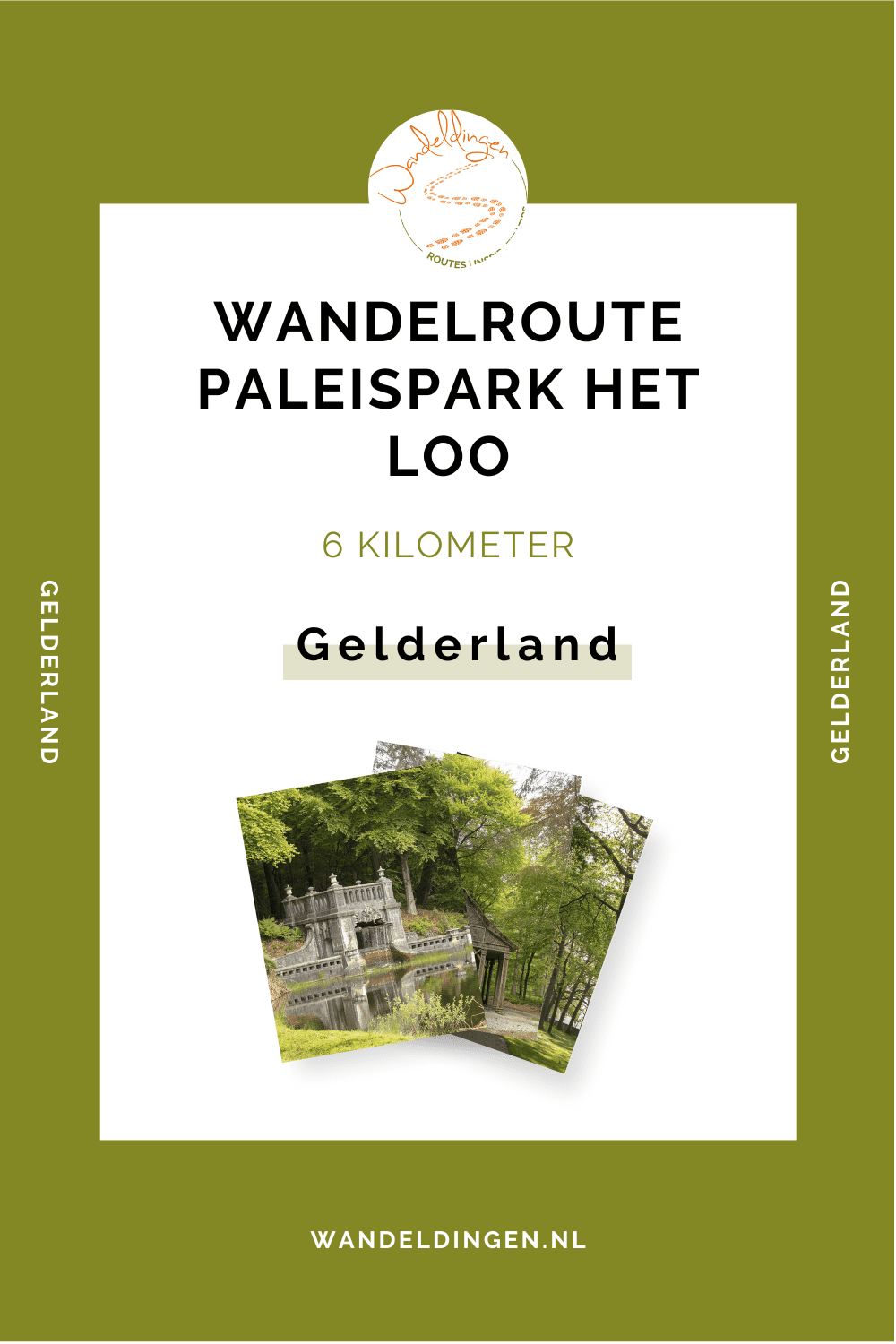 wandelen in paleispark het loo