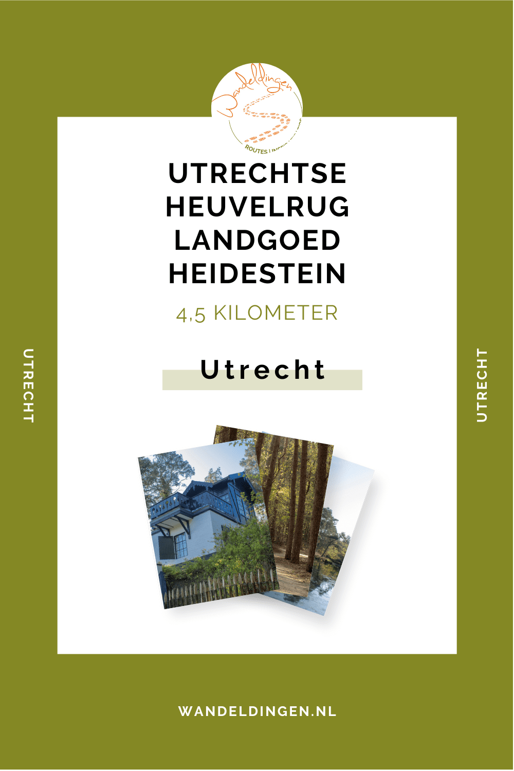 Wandeling op heidestein