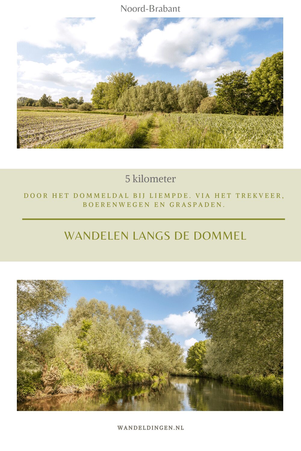 wandelen langs de dommel