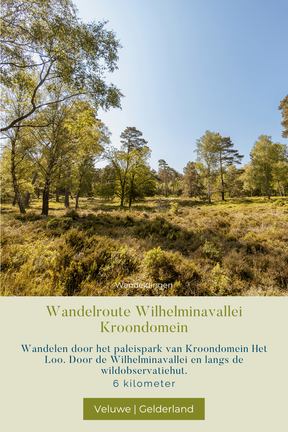 wandelroute wilhelminadal