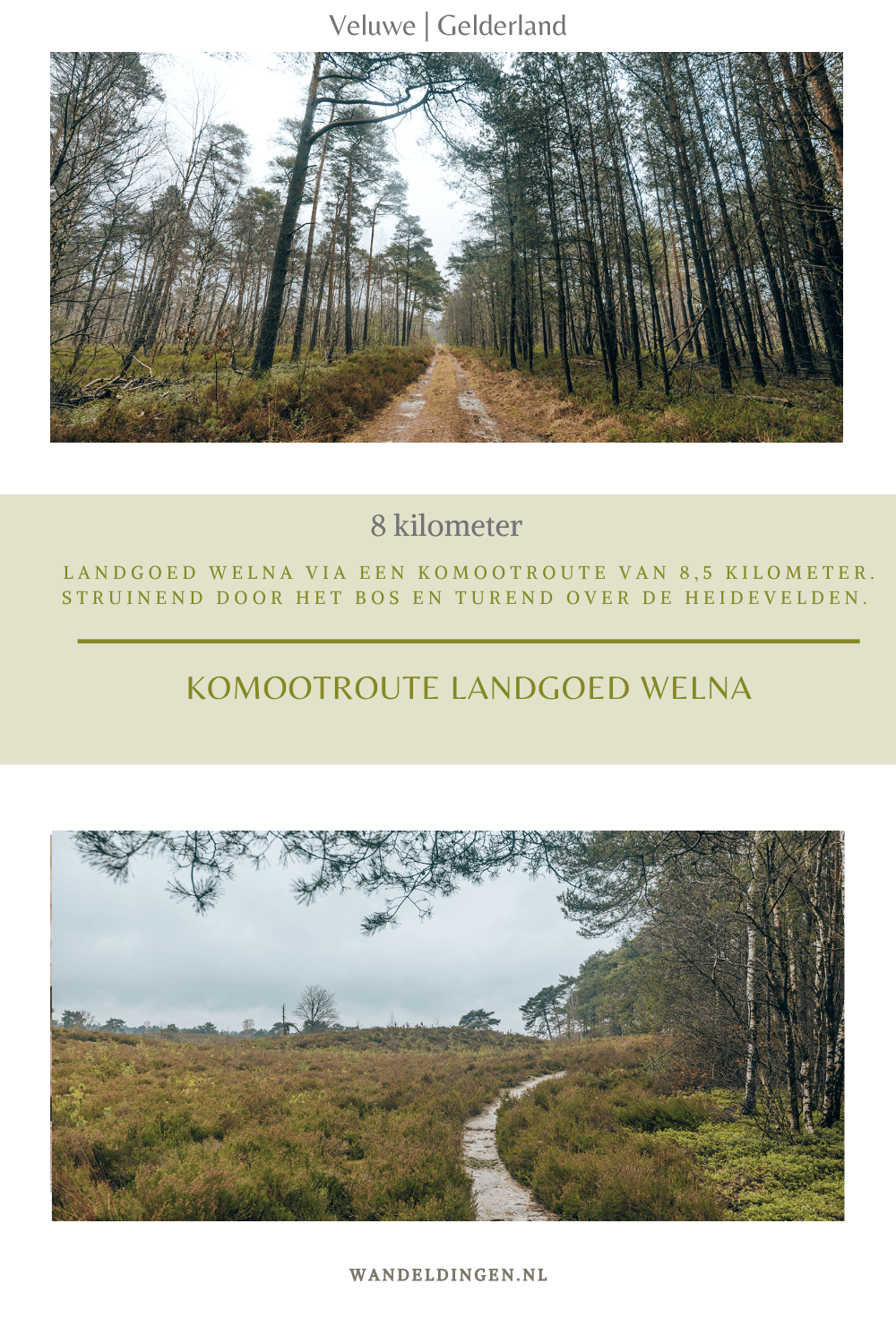 Komootroute Landgoed Welna