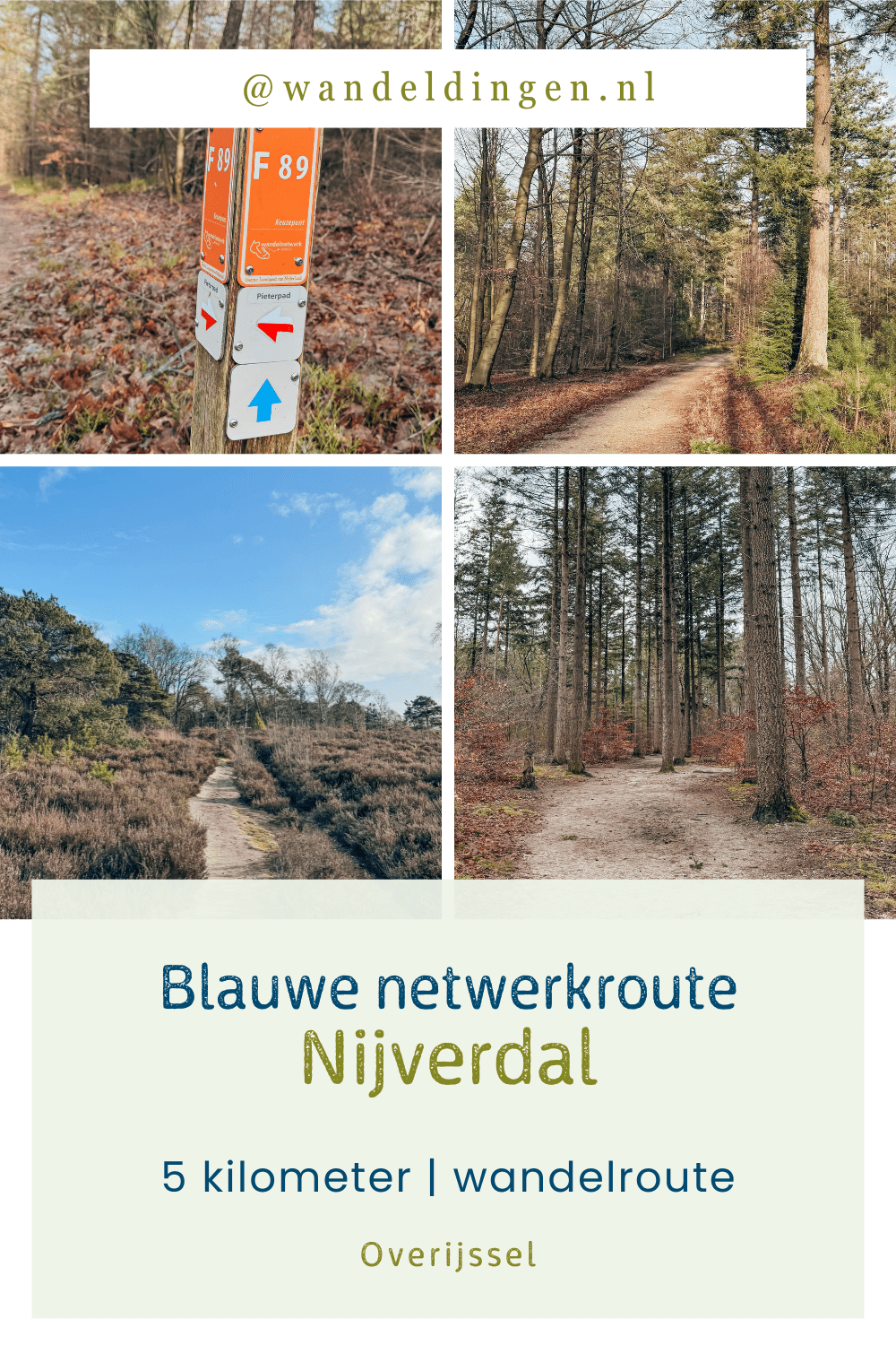 blauwe netwerkroute Nijverdal