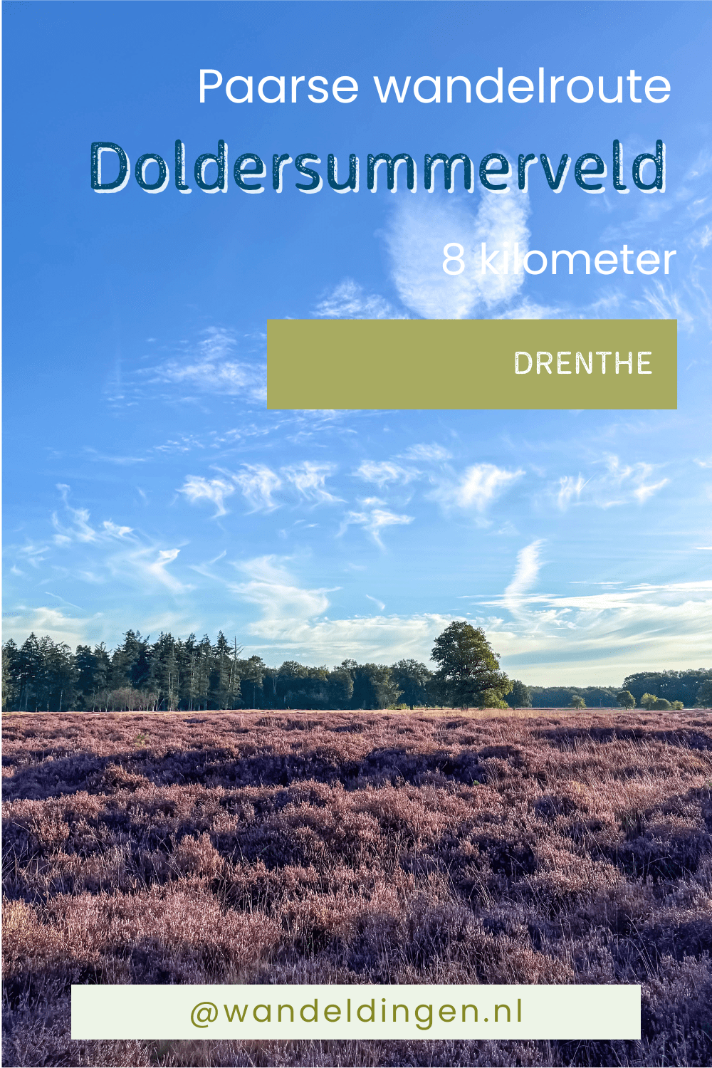 wandelroute Doldersummerveld